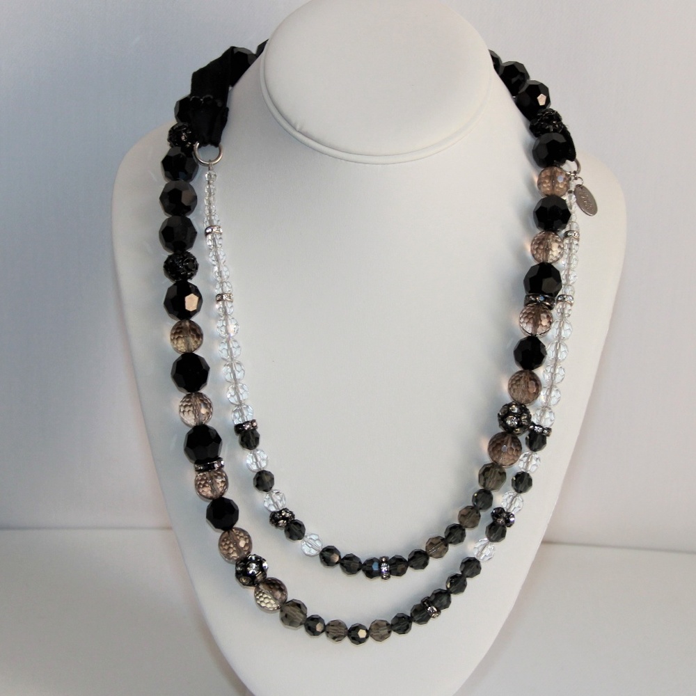 Erickson Beamon Swarovski Faceted Crystal Necklace